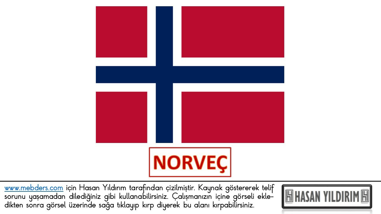 Norveç Bayrağı PNG