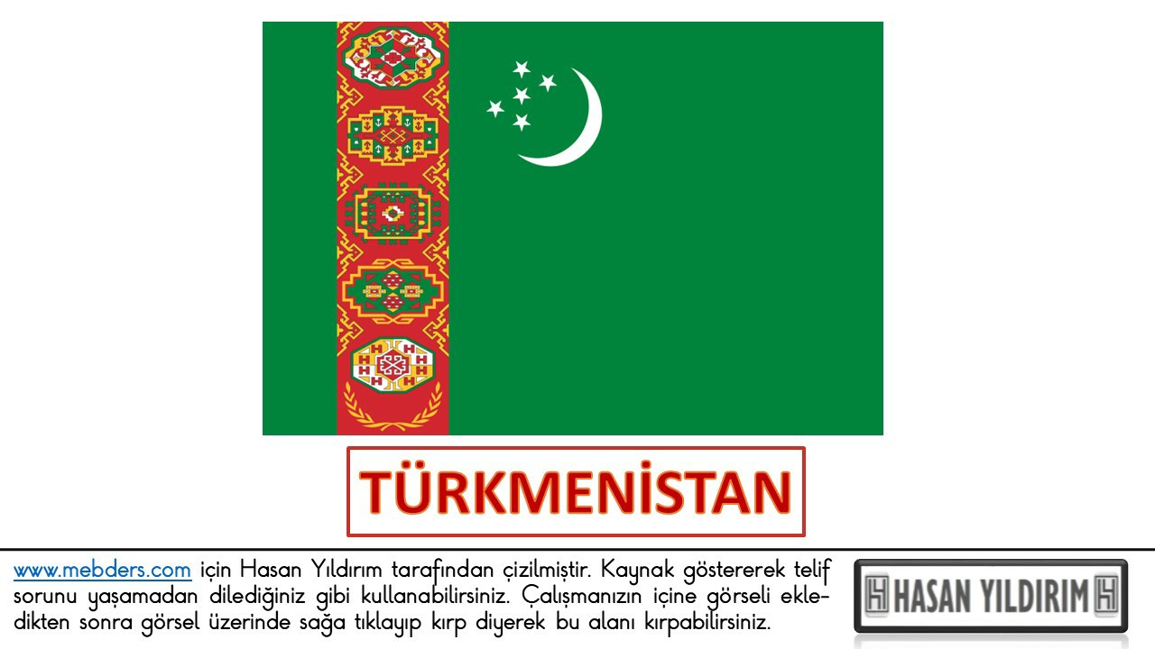 Türkmenistan Bayrağı PNG
