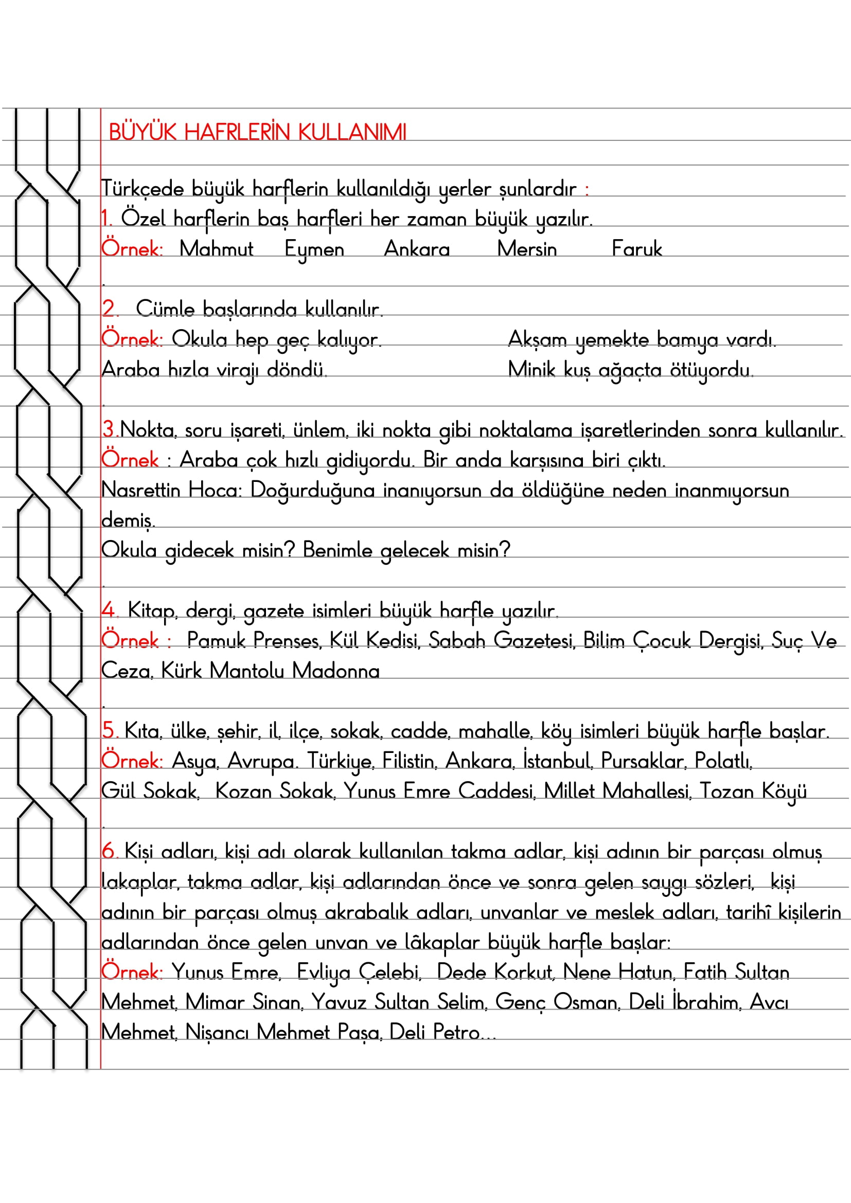 4.Sınıf - Türkçe Büyük Harflerin Kullanımı Konu Anlatımı