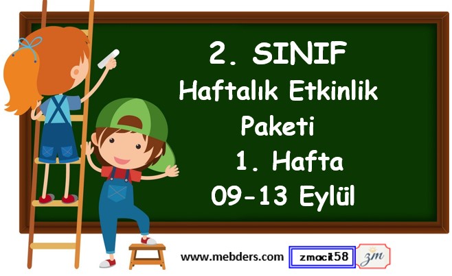 2. Sınıf 1. Hafta Etkinlik Paketi (09 - 13 Eylül)