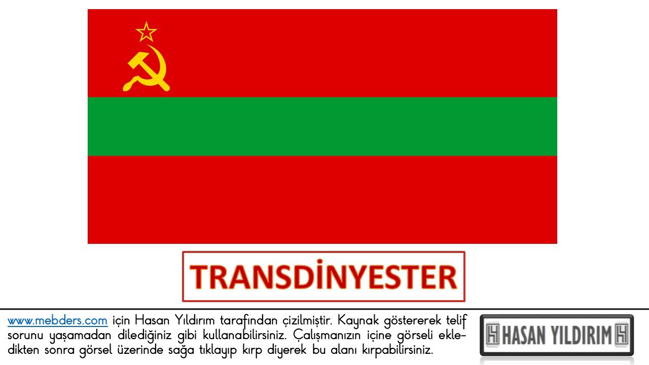 Transdinyester Bayrağı PNG