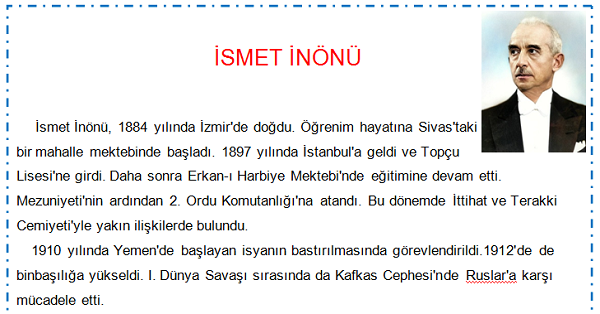 İsmet İnönü Hayatı