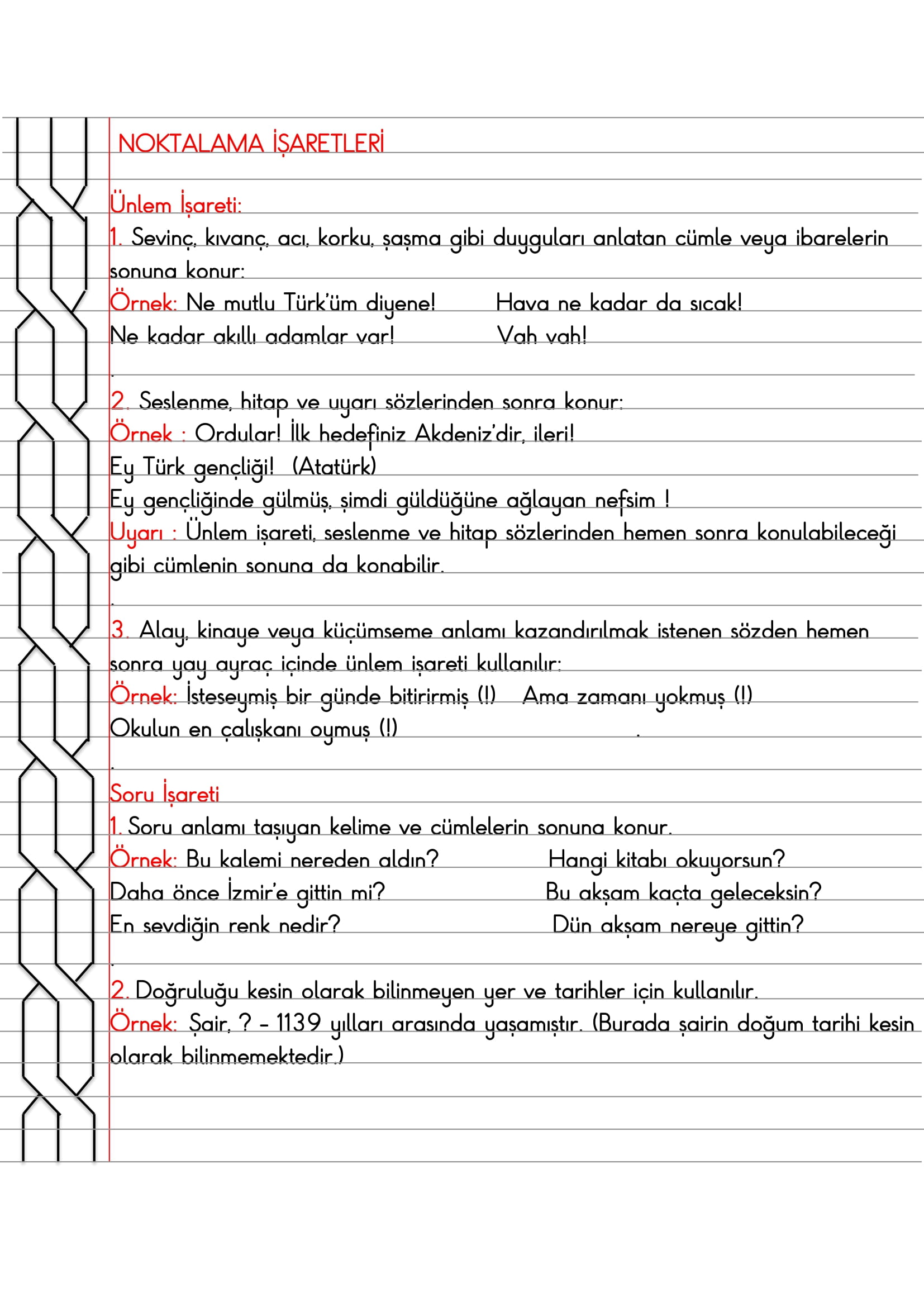 4.Sınıf - Türkçe Noktalama İşaretleri (Ünlem İşareti - Soru İşareti) Konu Anlatımı