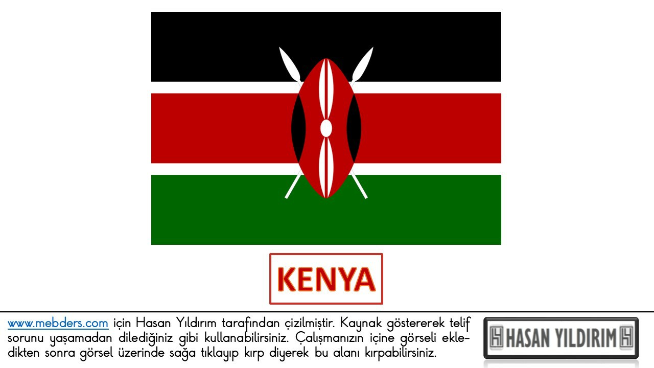 Kenya Bayrağı PNG