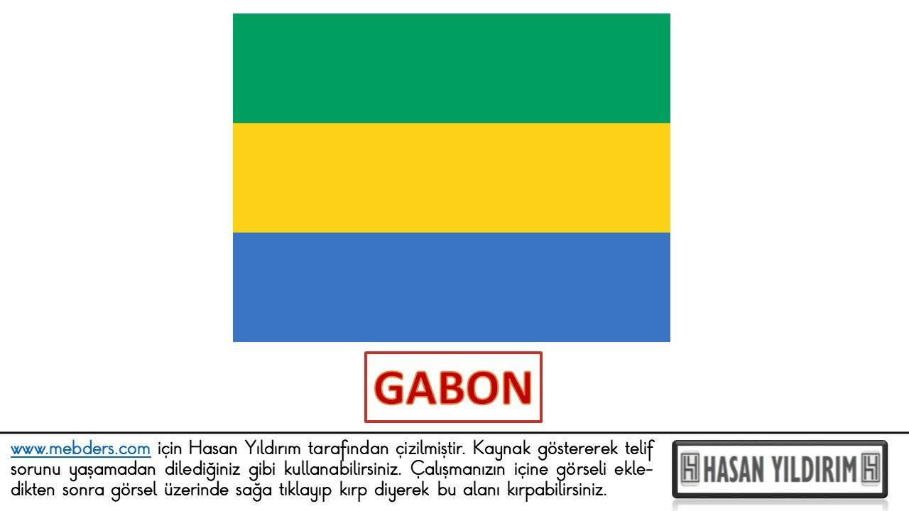 Gabon Bayrağı PNG