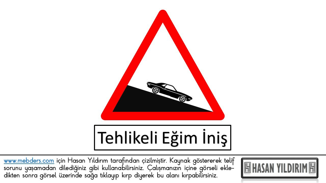 Tehlikeli Eğim İniş PNG