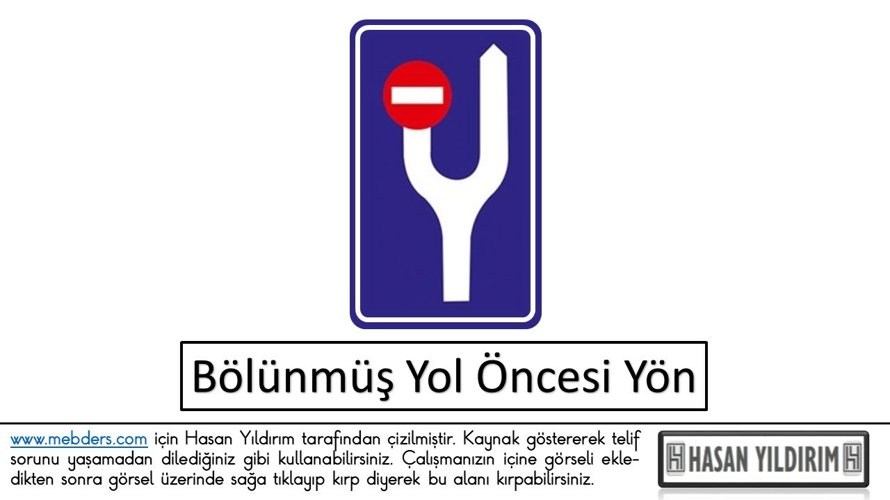 Bölünmüş Yol Öncesi Yön PNG