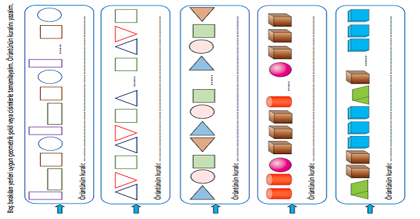 2. Sınıf Matematik Örüntü Oluşturalım Etkinliği 3