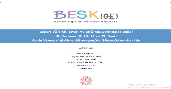 10. Sınıf Beden Eğitimi, Spor Ve Bağımsız Hareketler III. Kademe Dersi-MEB