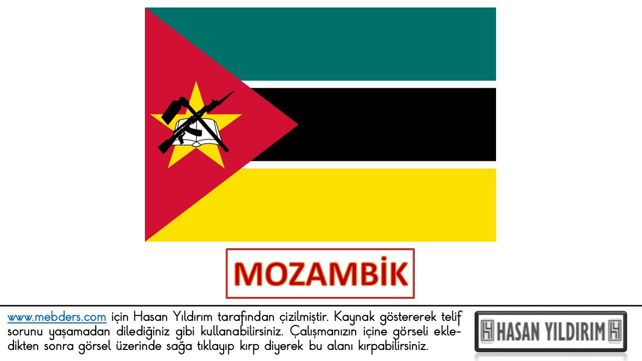 Mozambik Bayrağı PNG