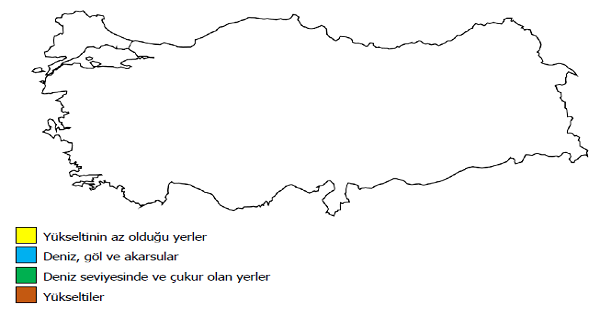 4. Sınıf Sosyal Bilgiler Fiziki Harita Çizelim Boş Şablon Haritalar