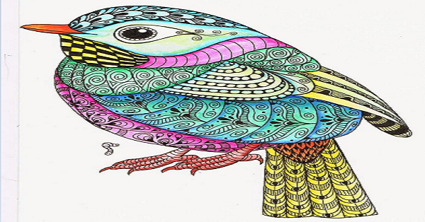 Boyama Çalışmaları (Mandala Kuş Görselleri 12 Çeşit)