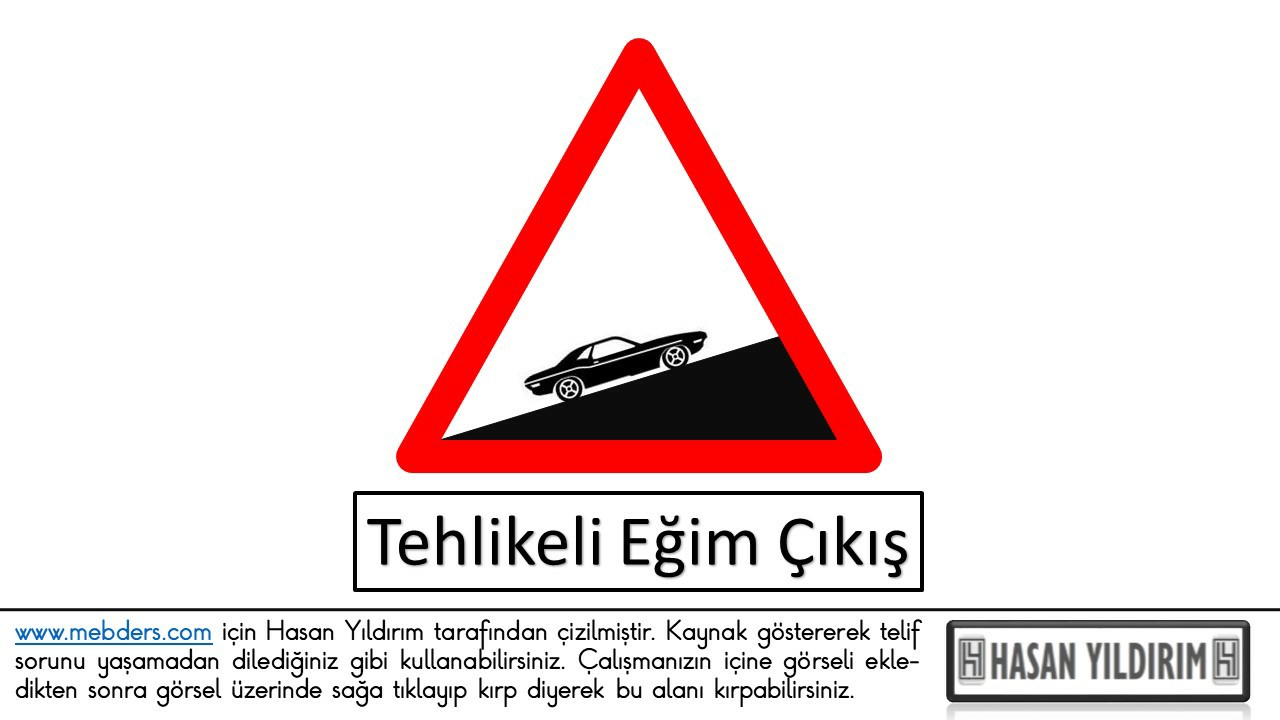 Tehlikeli Eğim Çıkış PNG