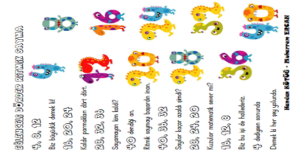 3. Sınıf Matematik Eğlenceli Dörder Ritmik Sayma