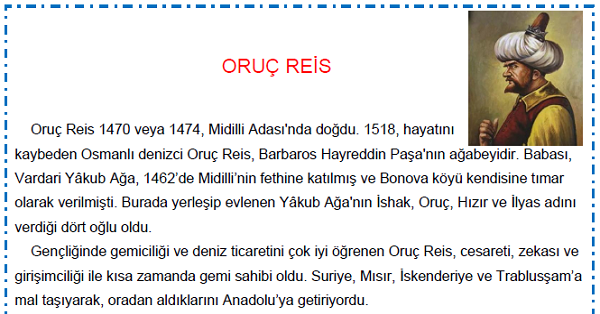 Oruç Reis Hayatı